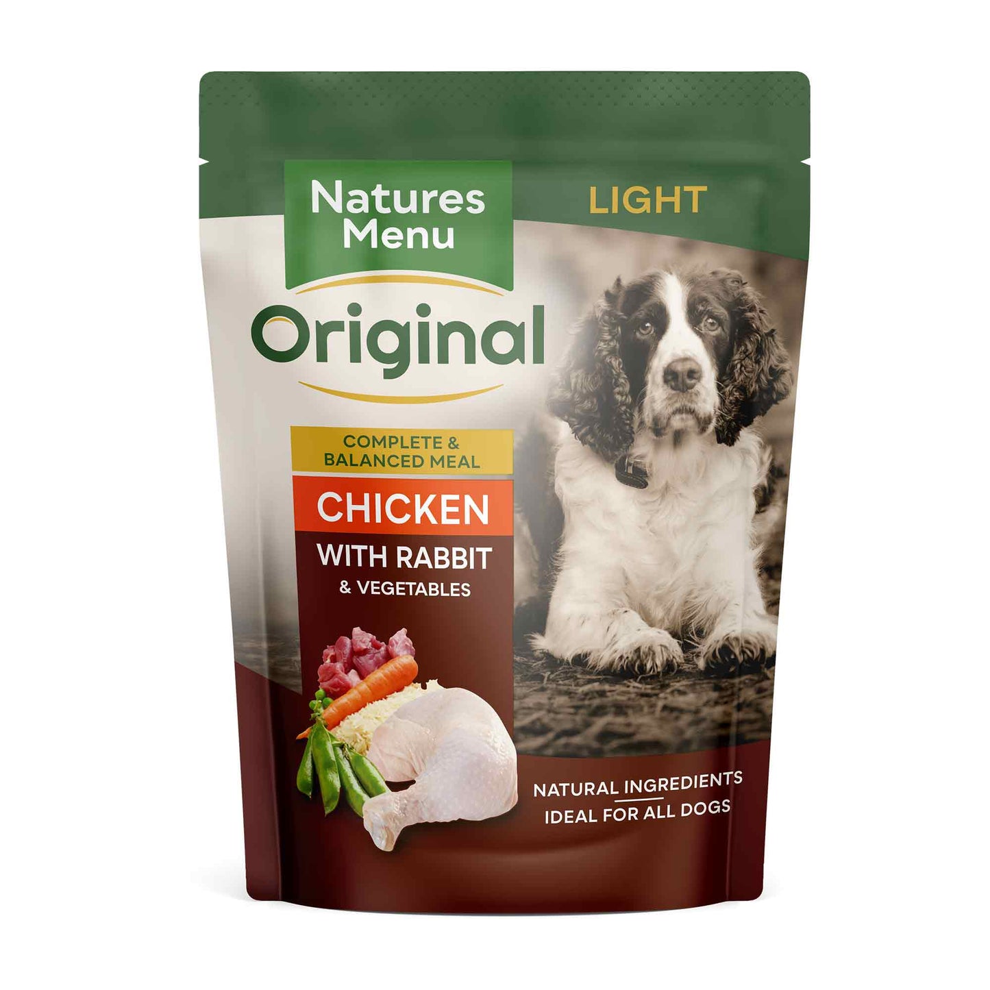 Natures Menu Light Chicken with Rabbit - 8 x 300g Pouches