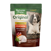 Natures Menu Light Chicken with Rabbit - 8 x 300g Pouches