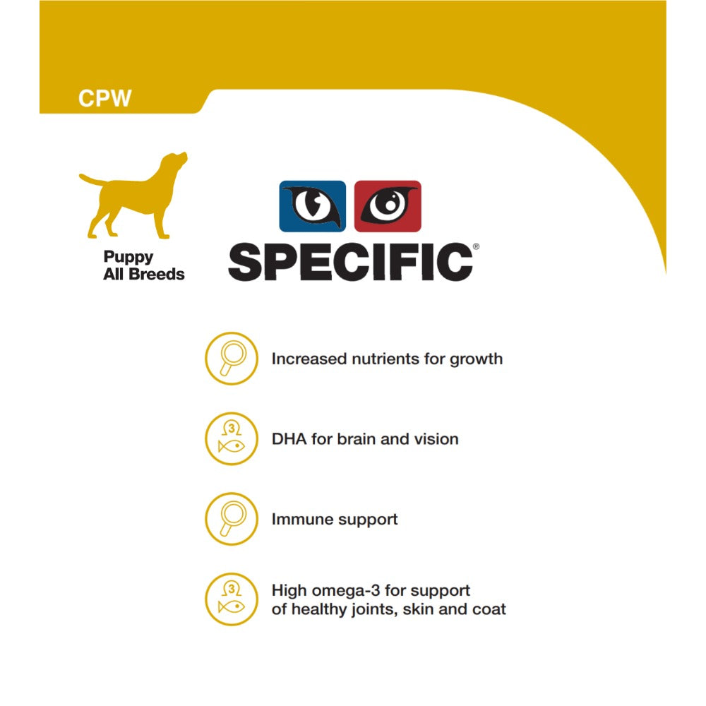 Dechra Specific CPW Puppy Wet Dog Food - Trays
