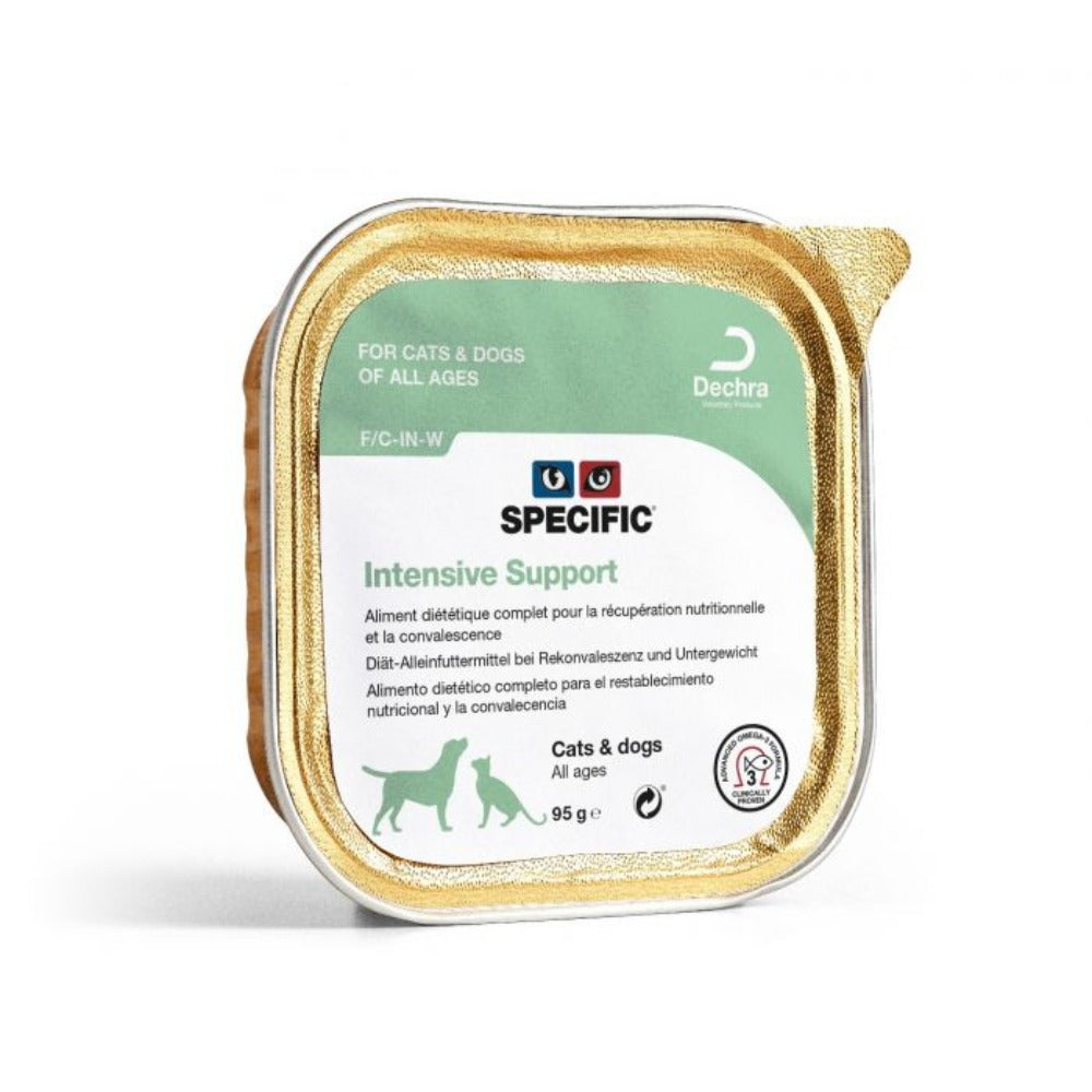 Dechra Specific F/C-IN-W Intensive Support Wet Cat & Dog Food - Trays