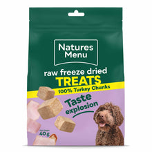 Natures Menu Freeze Dried Turkey Chunks Dog Treats - 40g