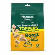 Natures Menu Freeze Dried Dog Food Topper - Chicken with Fruits & Vegetables - 40g
