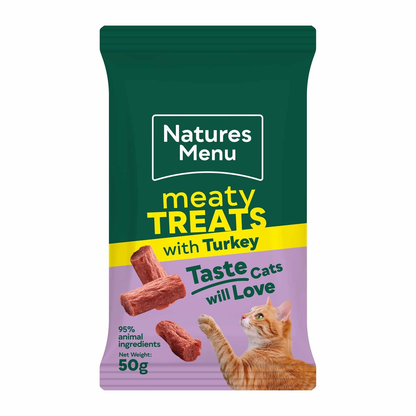 Natures Menu Meaty Cat Treats - Turkey - 50g