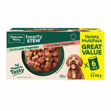 Natures Menu Hearty Stew Adult Dog Wet Food - Variety Multipack - Lamb & Beef - 6x415g Cans