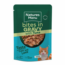 Natures Menu Bites in Gravy Adult Cat Wet Food - Tuna - 22x85g Pouches