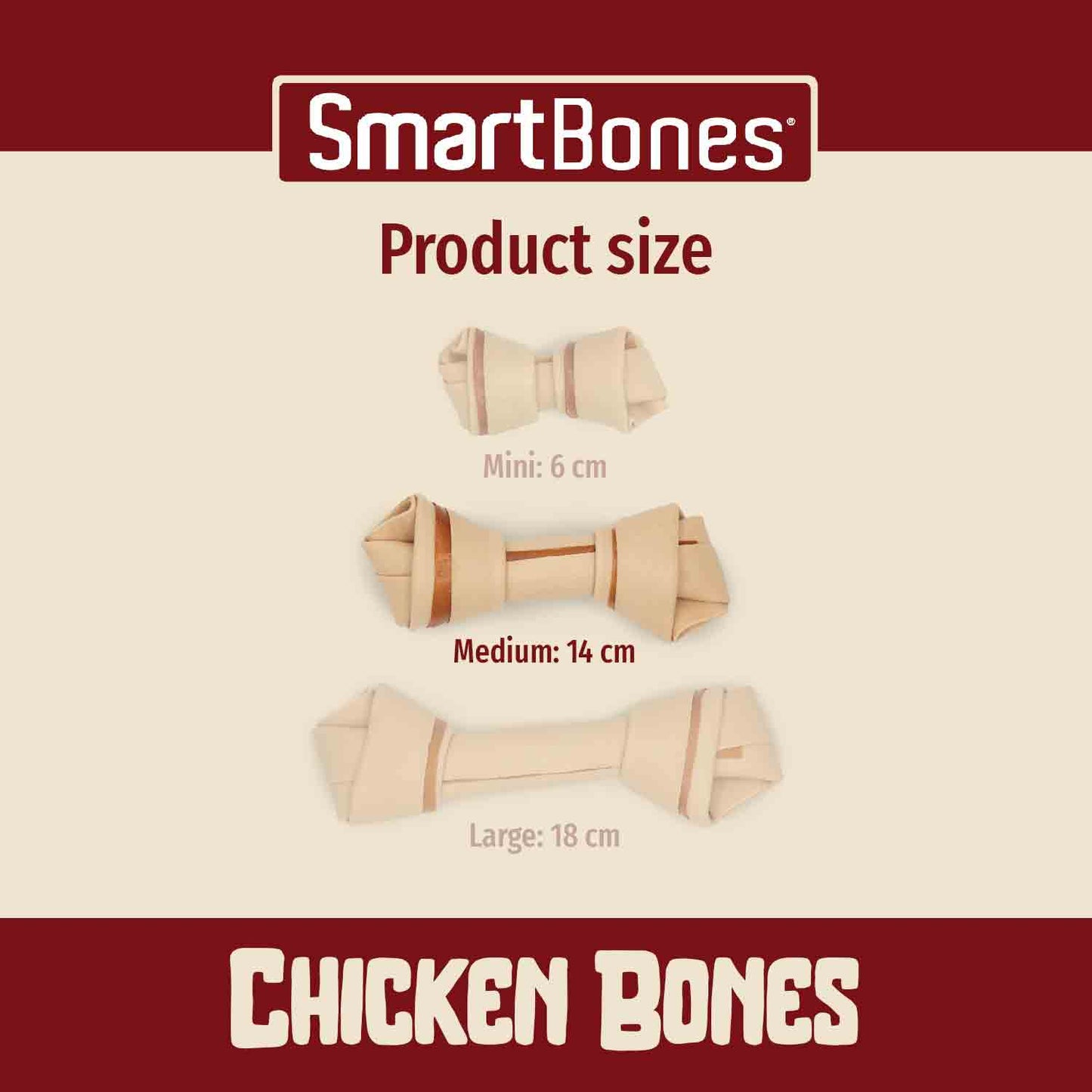 SmartBones Medium Bones - Chicken - 2 Bones