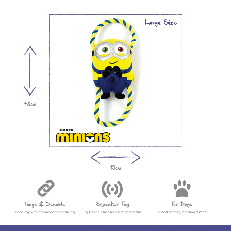 Minion Double Tug Large Bob Dog Toy