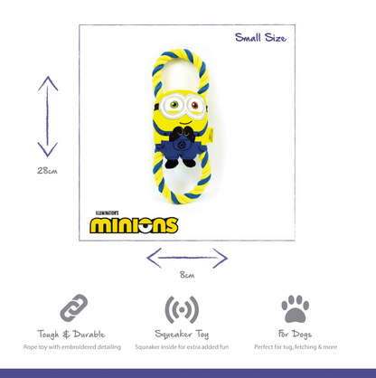 Minion Double Tug Small Assorted Styles Dog Toy