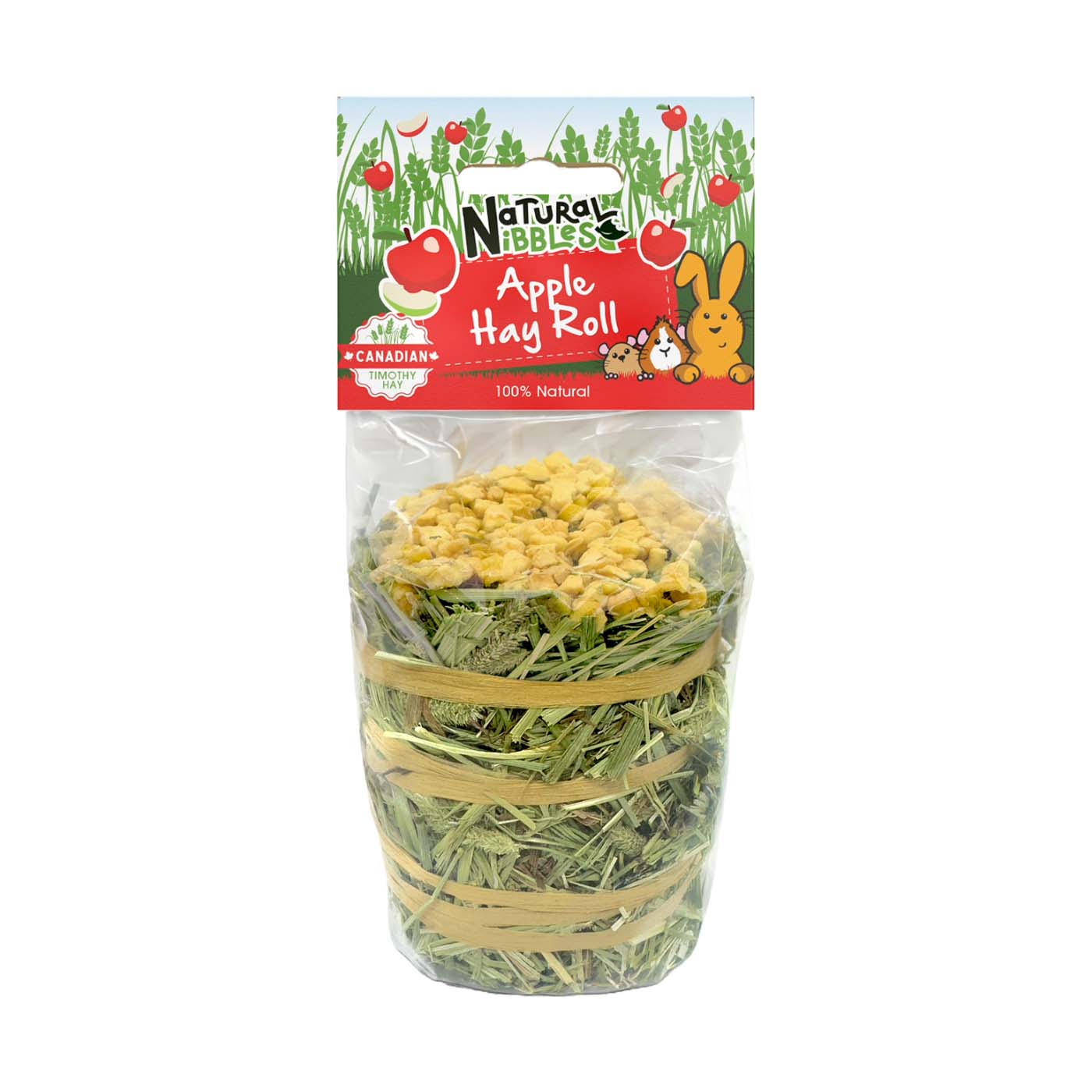 Natural Nibbles Apple Timothy Hay Roll - 100g