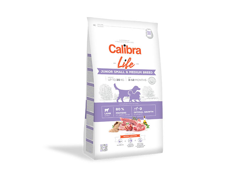 Calibra Life Small Medium Breed Junior Dry Dog Food - Lamb