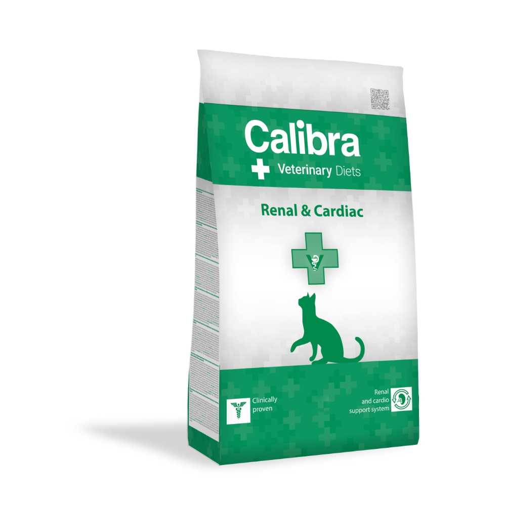 Calibra Veterinary Diet Renal & Cardiac Adult Dry Cat Food - 2kg