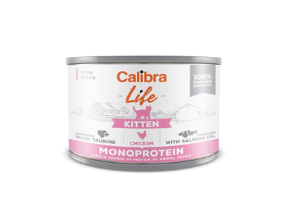 Calibra Life Kitten Wet Cat Food - Chicken - 6 x 200g Cans