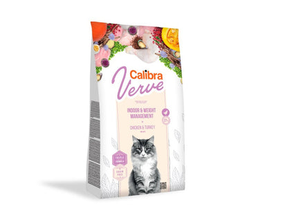 Calibra Verve Indoor + Weight Management Adult Dry Cat Food - Chicken