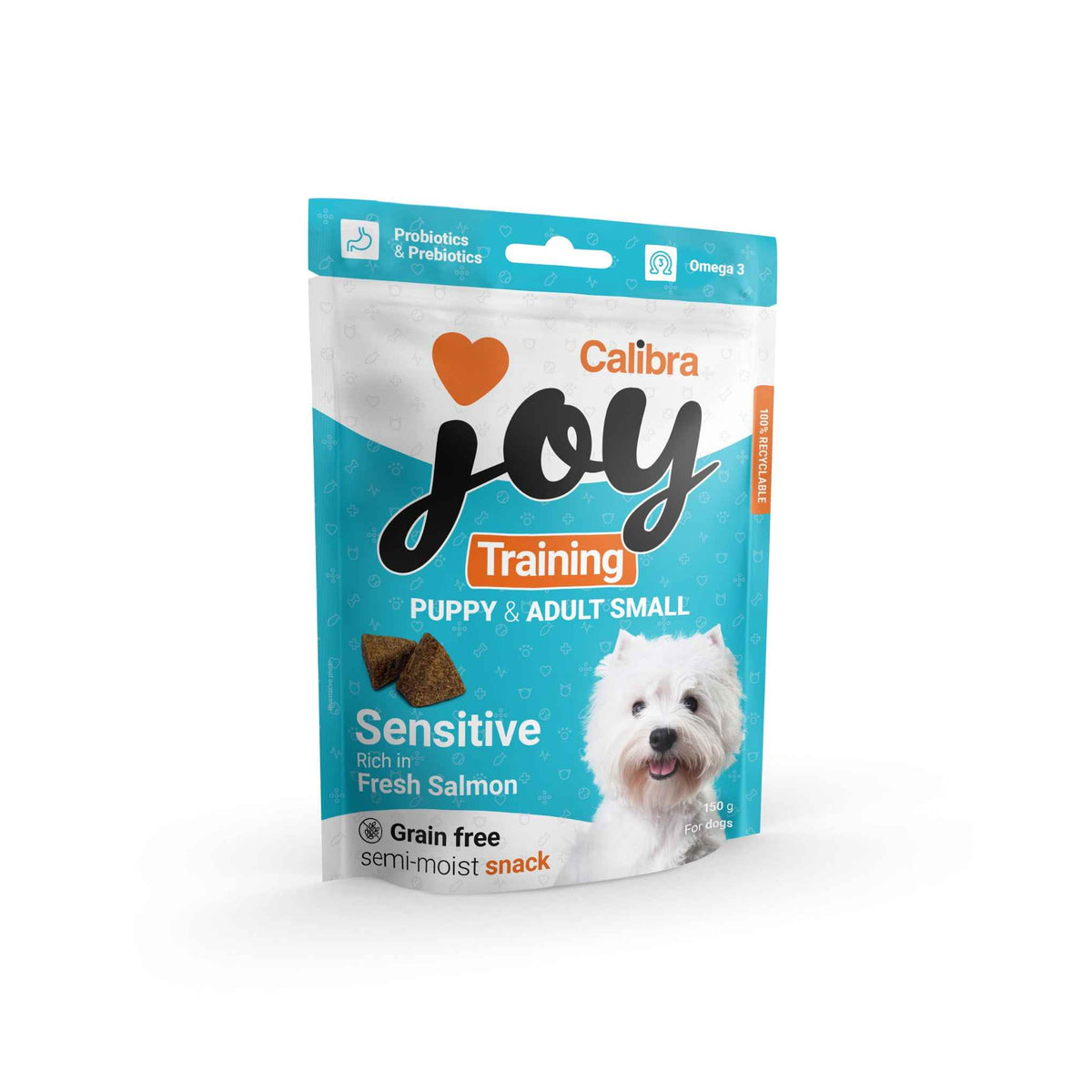 Calibra Joy Semi-Moist Training Snack - Puppy Sensitive - Salmon - 150g