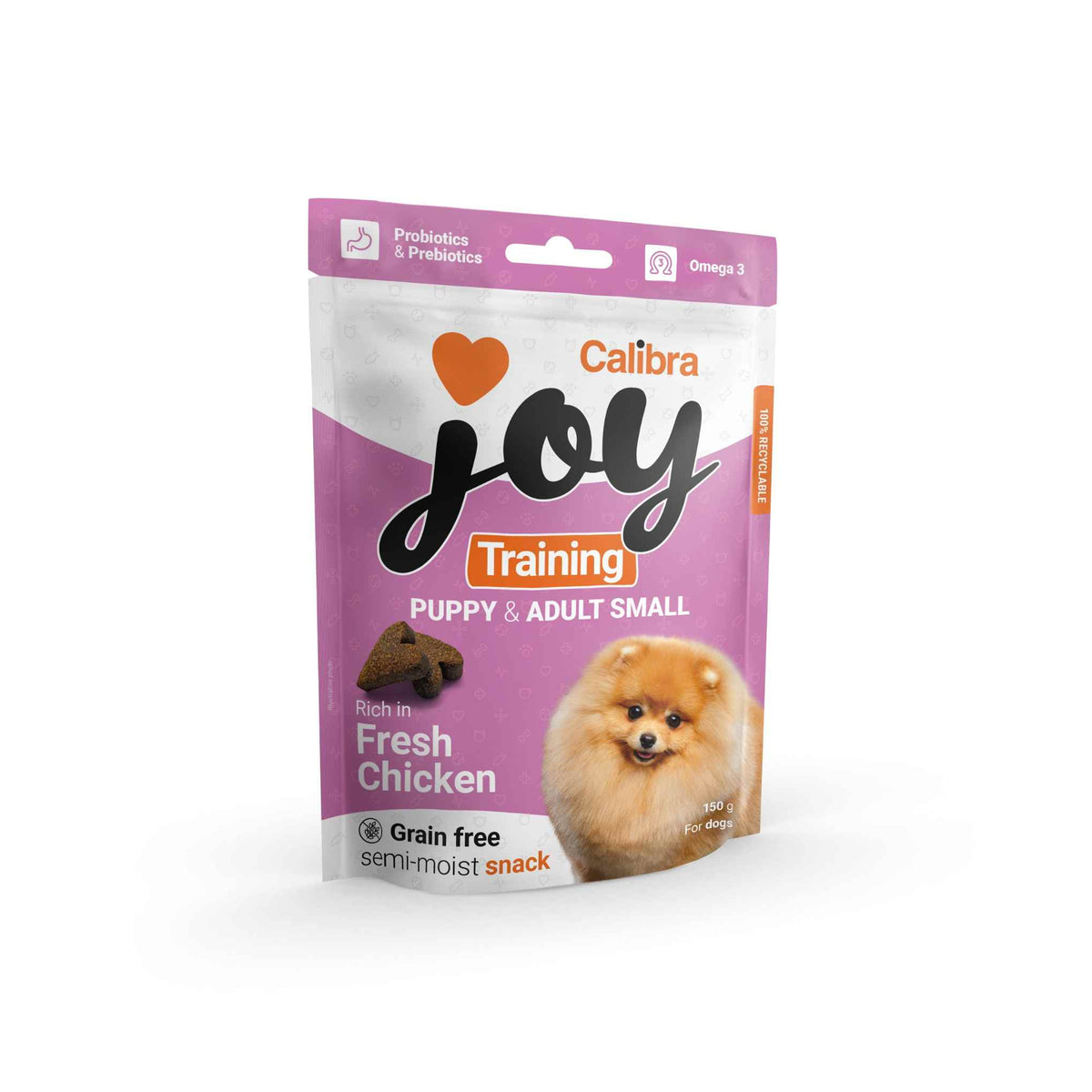 Calibra Joy Semi-Moist Training Snack - Puppy/Small Adult Dog - Chicken  - 150g