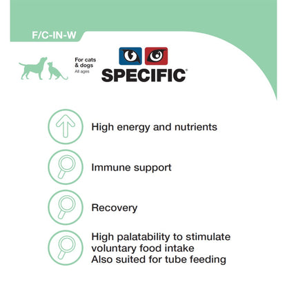 Dechra Specific F/C-IN-W Intensive Support Wet Cat & Dog Food - Trays
