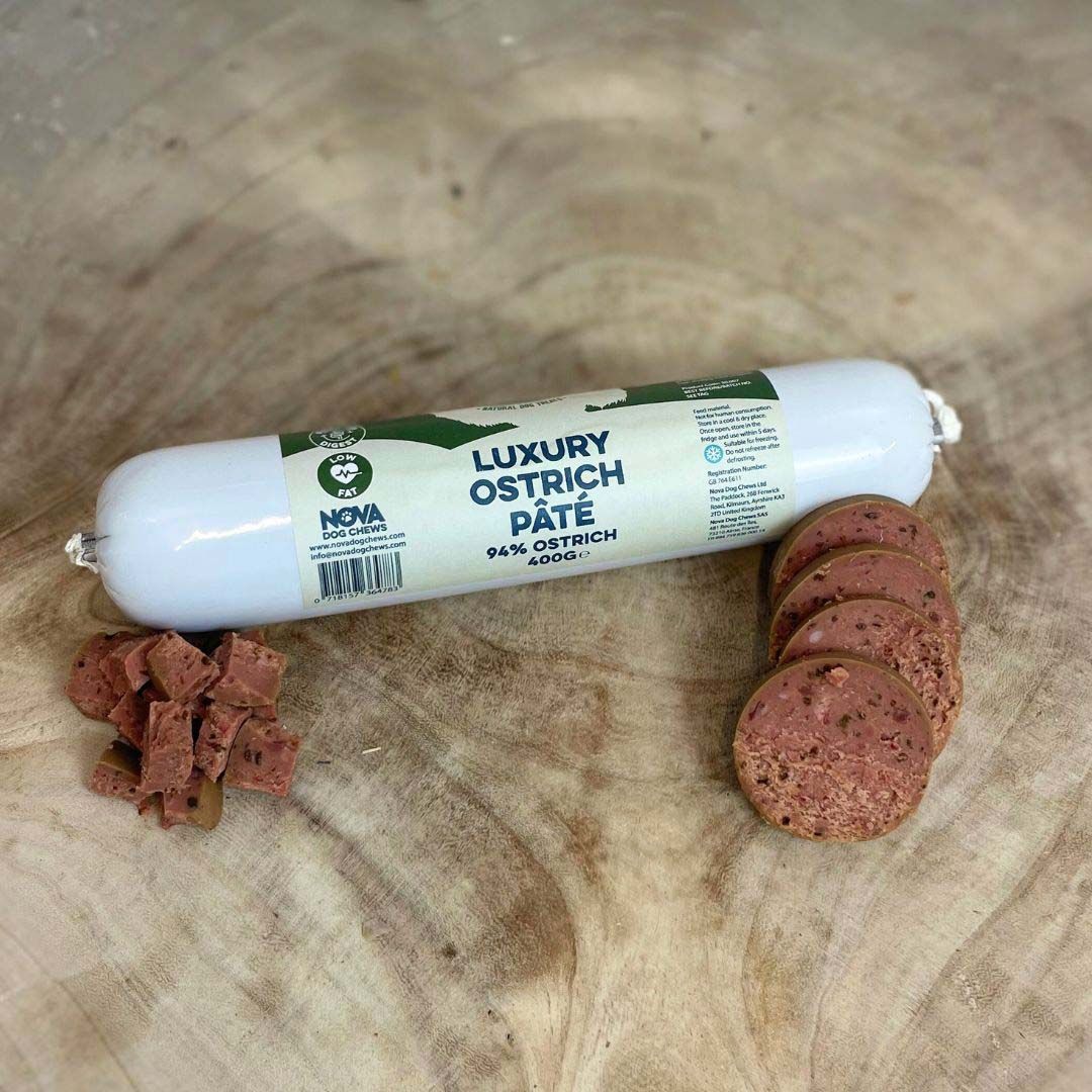 Paddock Farm Paddock Farm Ostrich Pate Adult Dry Dog Food pet food packaging