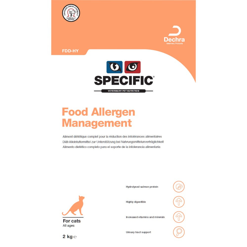 Dechra Specific FDD-HY Food Allergen Management Hydrolysed Dry Cat Food