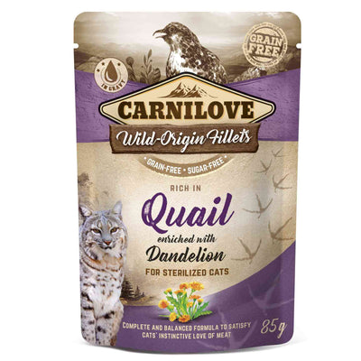 Carnilove Carnilove Grain Free Dandelion Adult Wet Cat pet food packaging