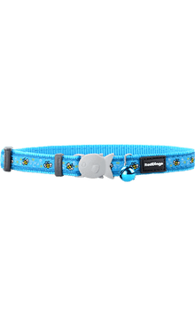 Bumble Bee Cat Collar - Turquoise