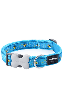 Bumble Bee Dog Collar - Turquoise