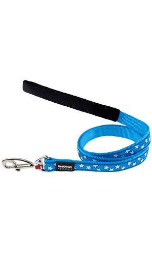 White Star Dog Lead - Turquoise