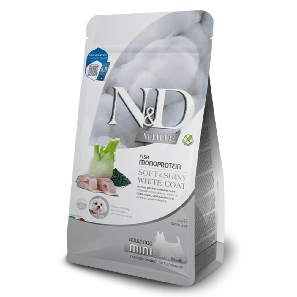 Farmina N&D White Adult Mini Dry Dog Food - Sea Bass