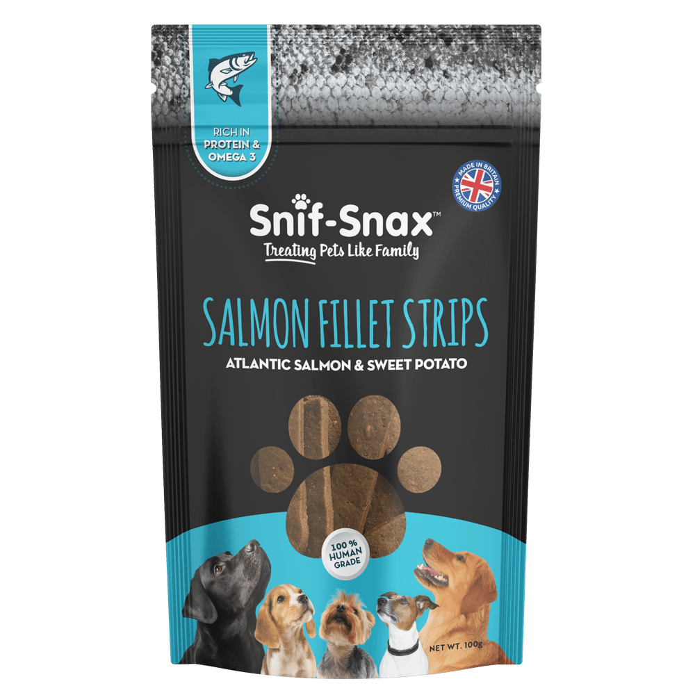 Snif-Snax Salmon Fillet Strips Dog Treats - 100g