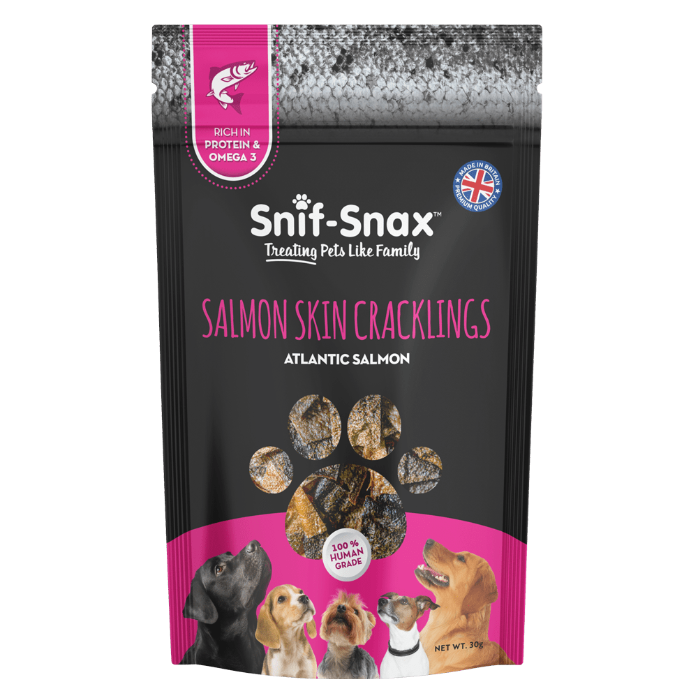 Snif-Snax Salmon Skin Cracklings Dog Treats - 30g