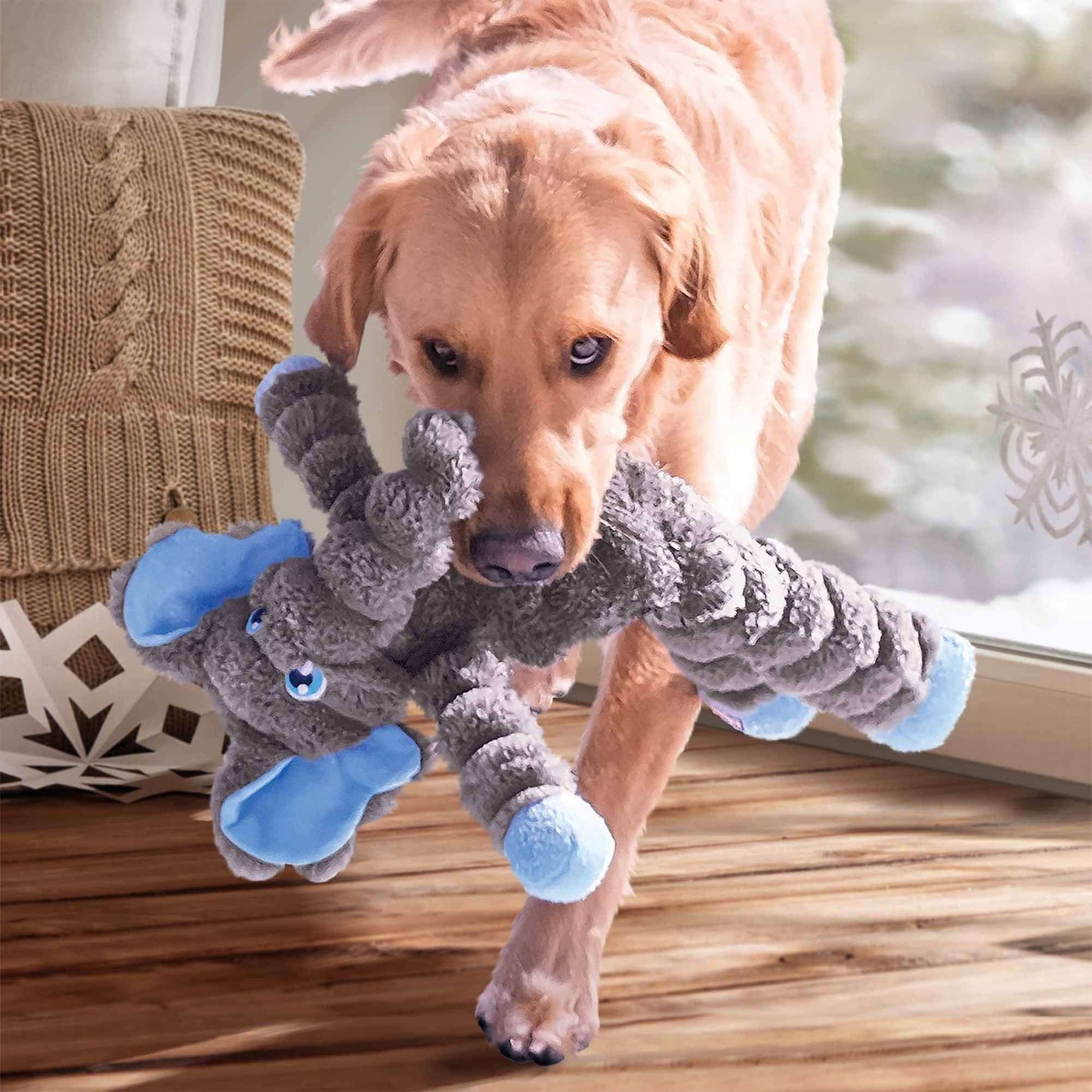 KONG Shakers Crumples Elephant Dog Toy - XL