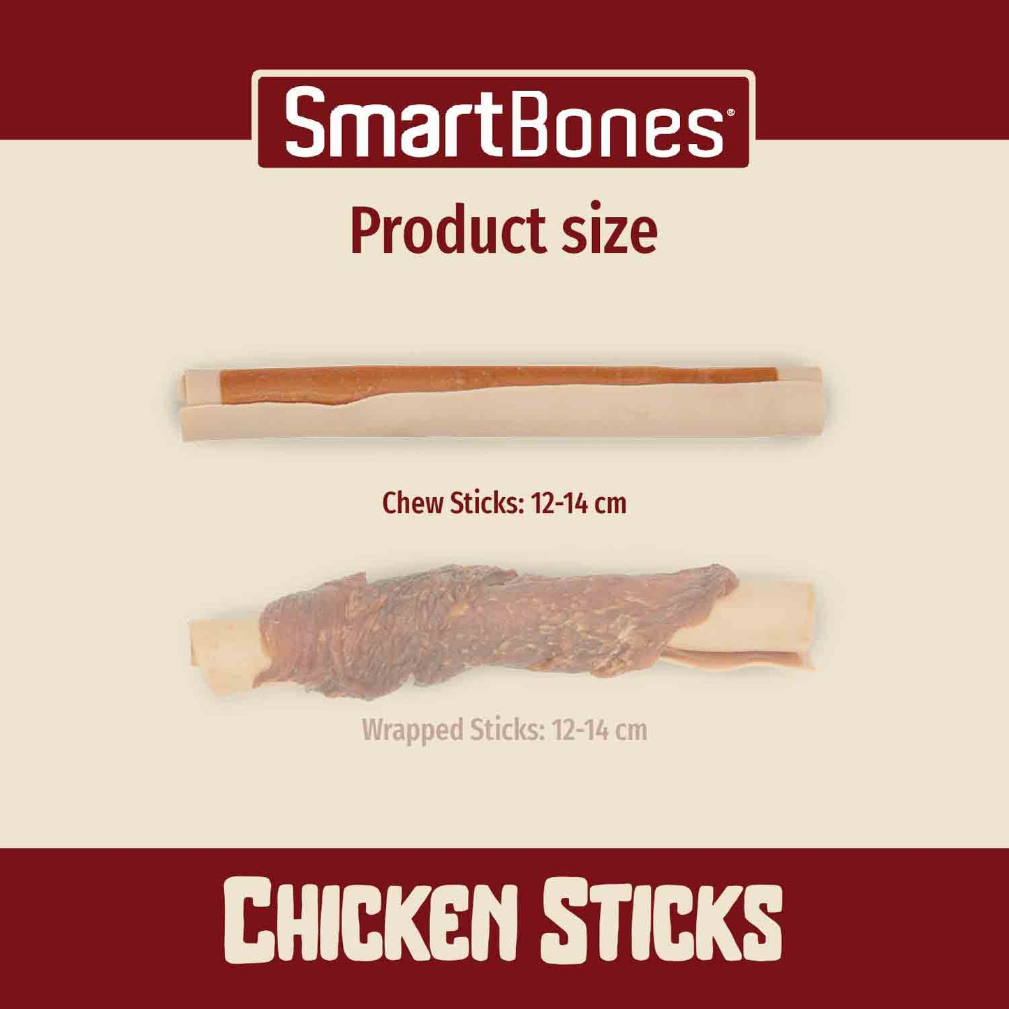 SmartBones SmartSticks Adult Dog Treats - Chicken - 5 Sticks