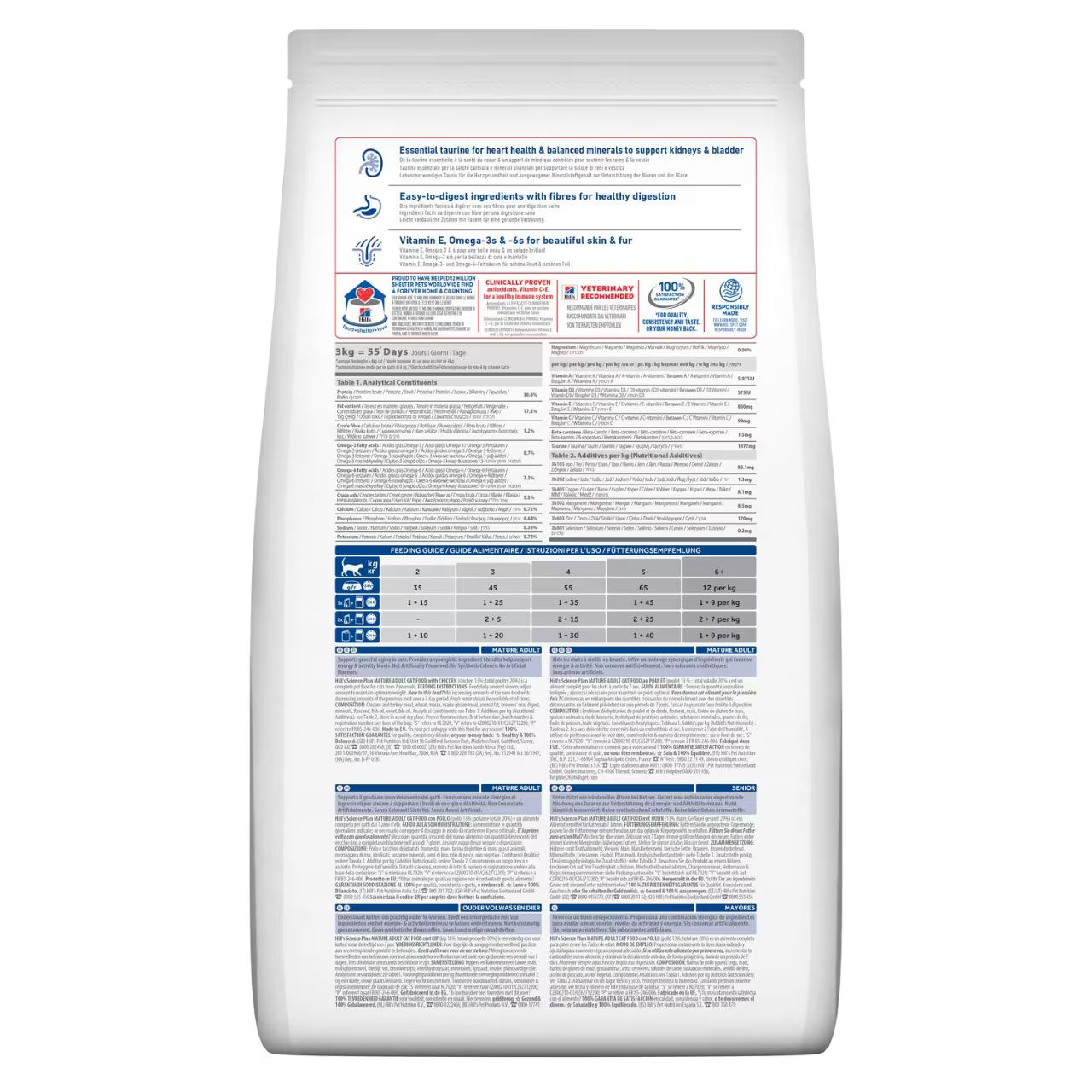 Hills Science Plan Mature Adult Dry Cat Food Chicken