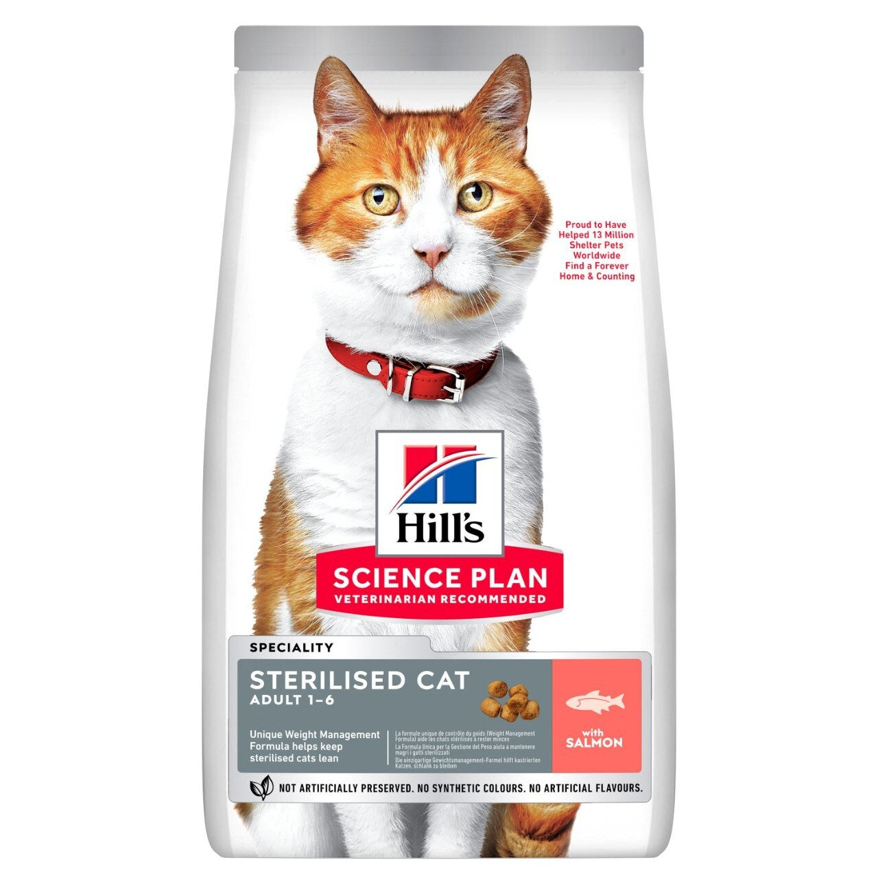 Hills Science Plan Sterilised Adult Dry Cat Food - Salmon