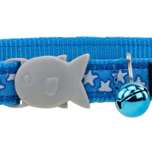 White Star Cat Collar - Turquoise