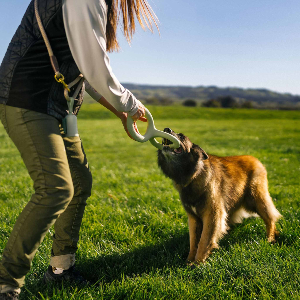 Earth Rated Rubber Tug Dog Toy