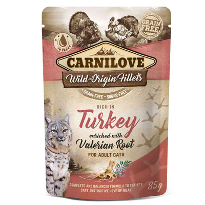 Carnilove Carnilove Grain Free Valerian Turkey Adult pet food packaging