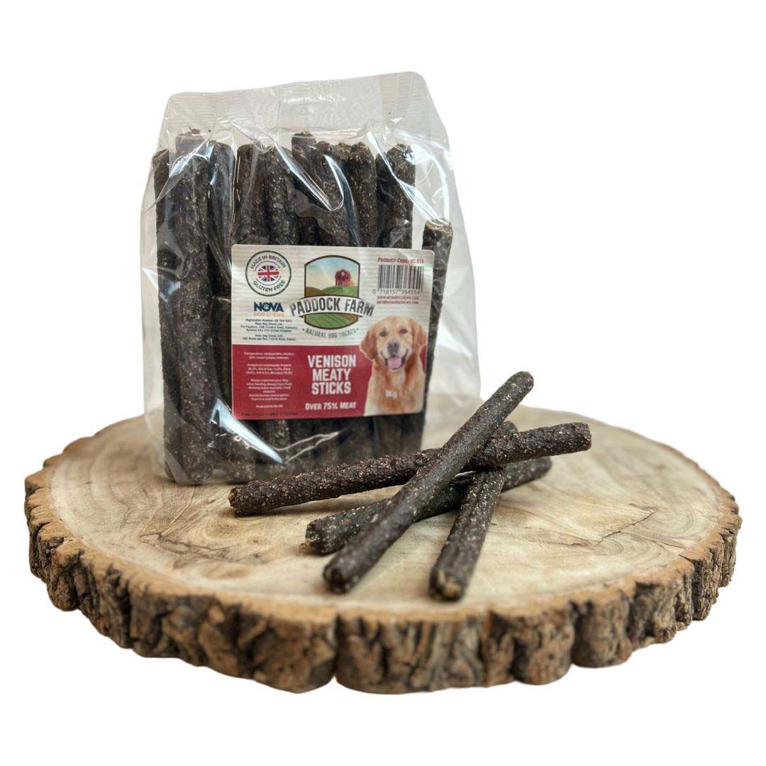 Paddock Farm Paddock Farm Stick Venison Adult Treat Dog pet food packaging