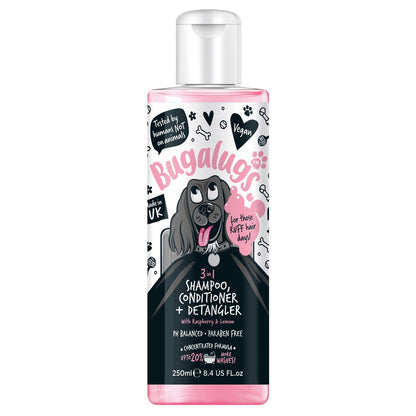 Bugalugs 3-in-1 Raseberry & Lemon Detangler Dog Shampoo & Conditioner