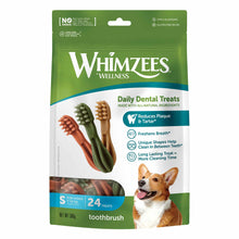 WHIMZEES Toothbrush Small Dental Chew Dog Treat - 24 pack
