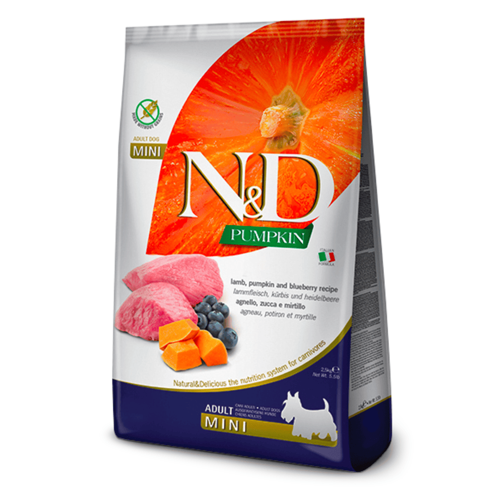 Farmina N&D Pumpkin Adult Mini Dry Dog Food - Lamb & Blueberry