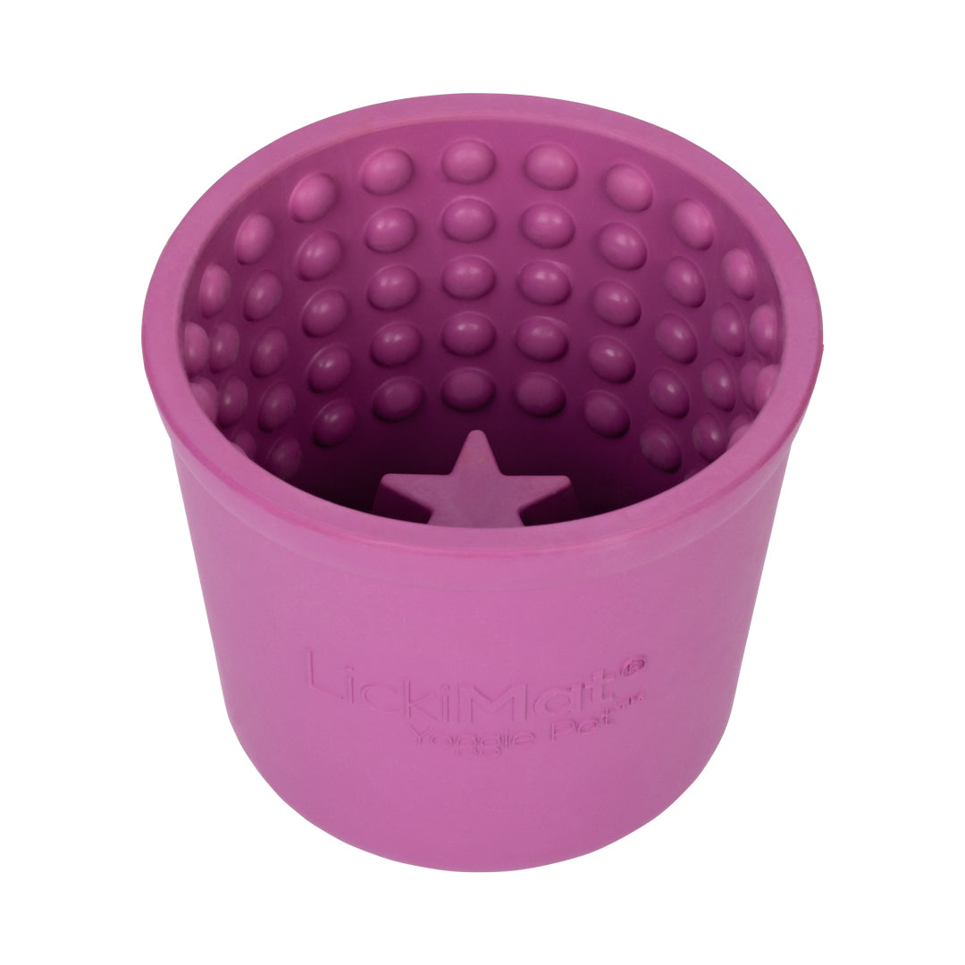 LickiMat Yoggie Pot Dog Slow Feeder - Purple