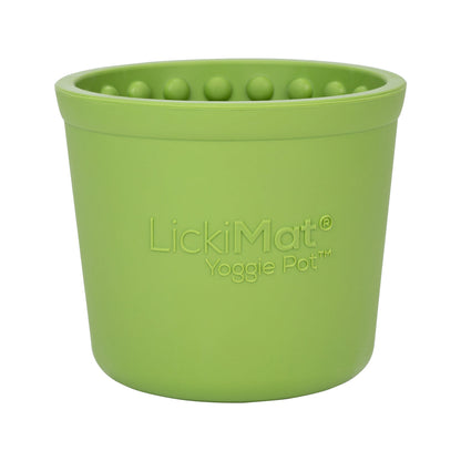 LickiMat Yoggie Pot Dog Slow Feeder - Green